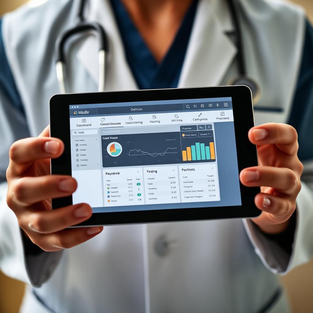 Operational reporting reviewed on a tablet